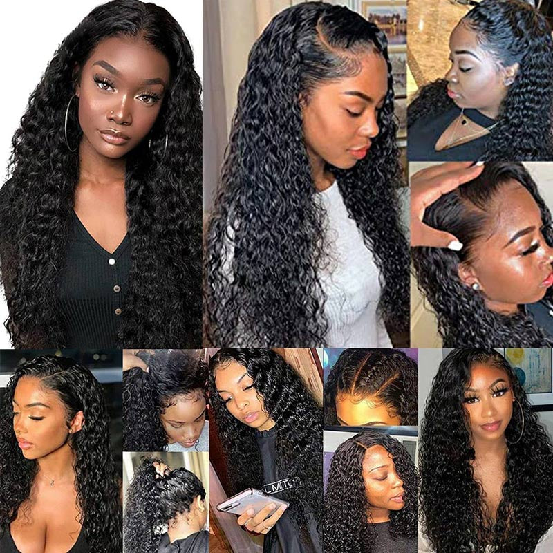 KPZHair Water Wave Hair 3 Bundles with 4x4 Lace Closure 100% Virgin Human Hair on Sale