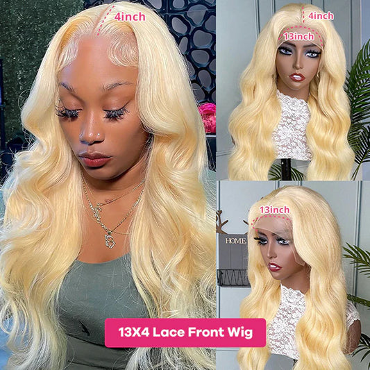 40 Inch Blonde Glueless Body Wave Human Hair Wigs 13x4 HD Transparent 613 Lace Front Wigs
40 Inch Blonde Glueless Body Wave Human Hair Wigs 13x4 HD Transparent 613 Lace