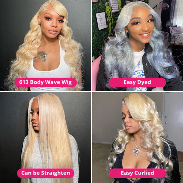 40 Inch Blonde Glueless Body Wave Human Hair Wigs 13x4 HD Transparent 613 Lace Front Wigs
40 Inch Blonde Glueless Body Wave Human Hair Wigs 13x4 HD Transparent 613 Lace