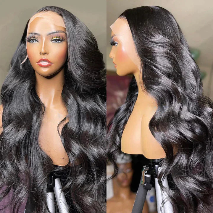 Brazilian Body Wave Hair 13x4/13x6 HD Transparent Lace Frontal Wig Pre Plucked Hairline Best Human Hair Wig