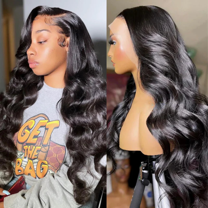 Brazilian Body Wave Hair 13x4/13x6 HD Transparent Lace Frontal Wig Pre Plucked Hairline Best Human Hair Wig