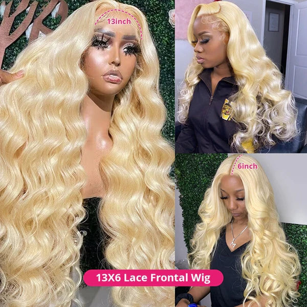 40 Inch Blonde Glueless Body Wave Human Hair Wigs 13x4 HD Transparent 613 Lace Front Wigs
40 Inch Blonde Glueless Body Wave Human Hair Wigs 13x4 HD Transparent 613 Lace