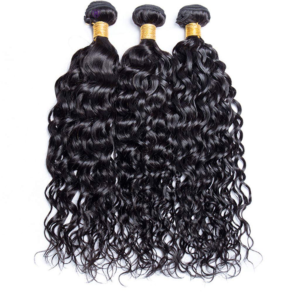 KPZHair Water Wave Hair 3 Bundles with 4x4 Lace Closure 100% Virgin Human Hair on Sale