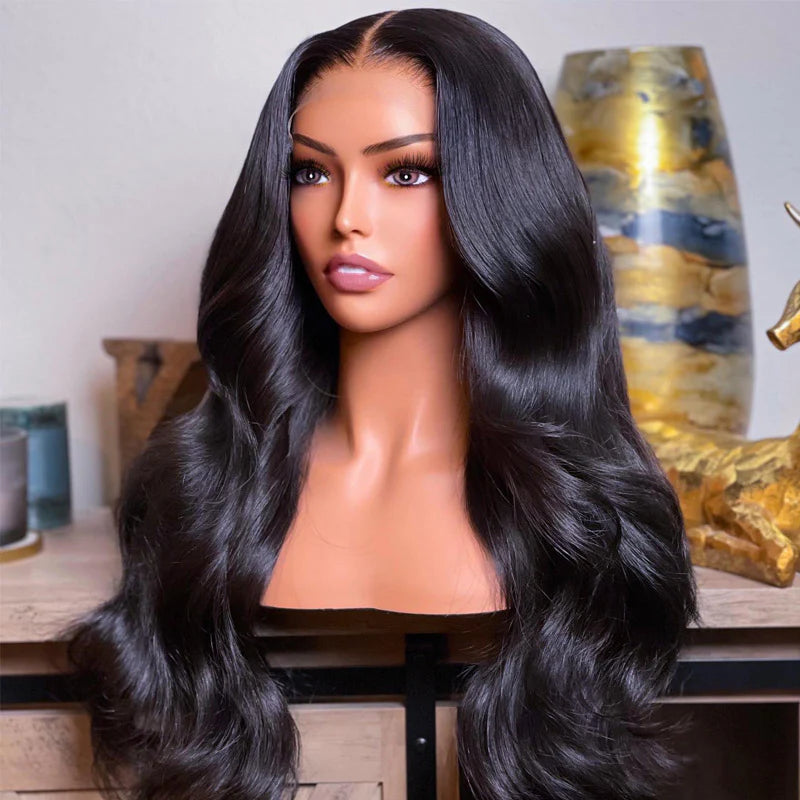 Brazilian Body Wave Hair 13x4/13x6 HD Transparent Lace Frontal Wig Pre Plucked Hairline Best Human Hair Wig